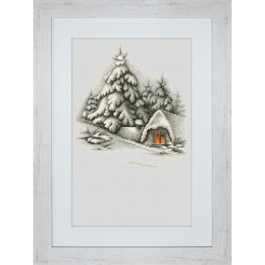 Counted Cross stitch kit Winter landscape Luca-S DIY Unprinted canvas - DIY-craftkits