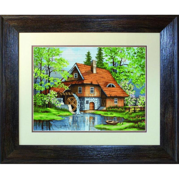 Counted Cross stitch kit Spring landscape Luca-S DIY Unprinted canvas - DIY-craftkits