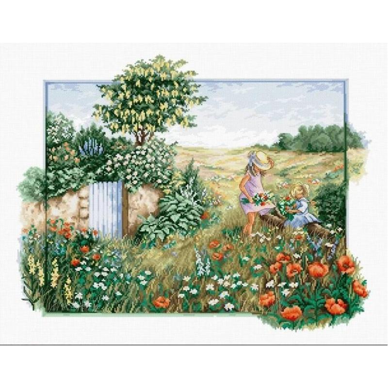 Counted Cross stitch kit Landscape Luca-S DIY Unprinted canvas - DIY-craftkits