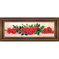 Bead embroidery kit Roses DIY Beadwork Beading Bead stitching - DIY-craftkits