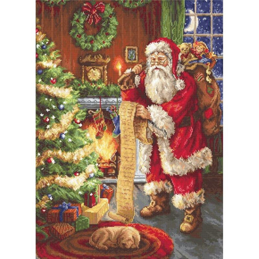 Counted Cross stitch kit Santa Claus Luca-S DIY Unprinted canvas - DIY-craftkits