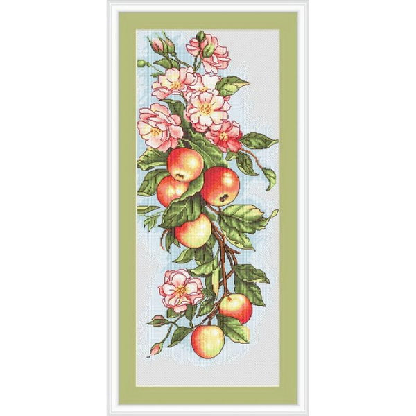 Counted Cross stitch kit Apples Luca-S DIY Unprinted canvas - DIY-craftkits