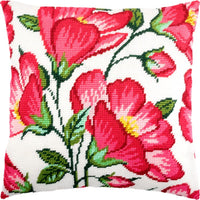 Tapestry Needlepoint pillow kit "Mallow" DIY Printed canvas - DIY-craftkits