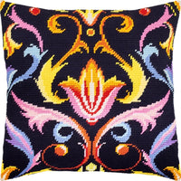 Tapestry Needlepoint pillow kit "Louvre" DIY Printed canvas - DIY-craftkits