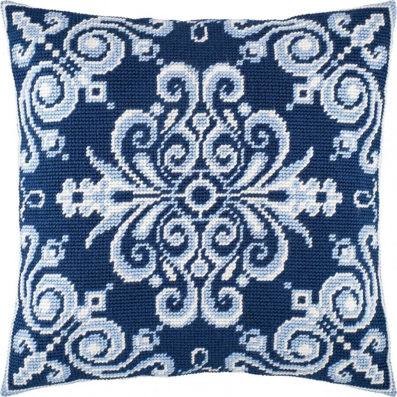 Tapestry Needlepoint pillow kit "Tehran" DIY Printed canvas - DIY-craftkits