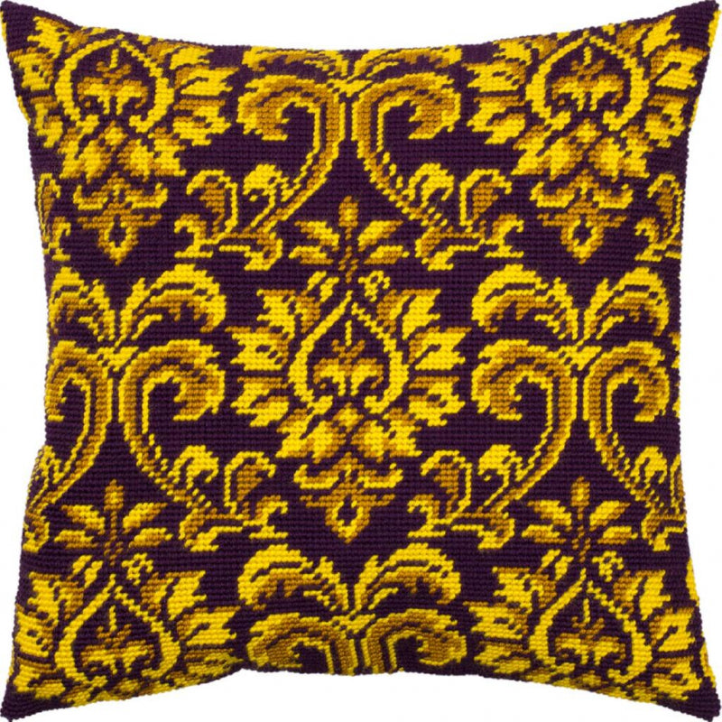 Tapestry Needlepoint pillow kit "Royal tapestry" DIY Printed canvas - DIY-craftkits