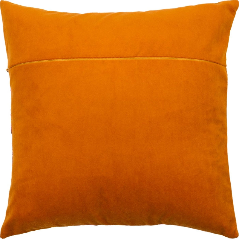 Universal Velvet back for DIY pillow 40x40 cm (16"x16") Color Orange - DIY-craftkits