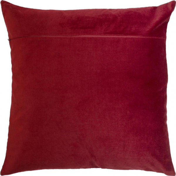 Universal Velvet back for DIY pillow 40x40 cm (16"x16") Color Red - DIY-craftkits
